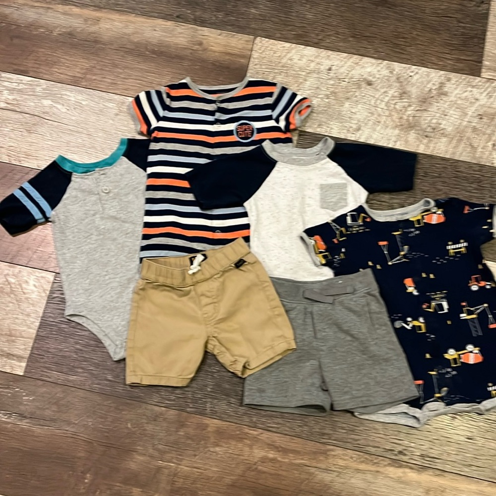18month boys blue bundle (12 month shorts)